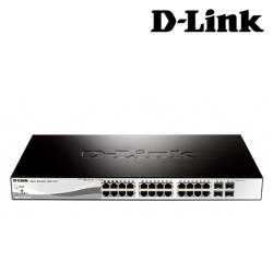 D-Link DGS-1210-28P Managed Switches (24 Port Web Smart Gigabit POE Switch, 4 SFP Port, Secure your Network)