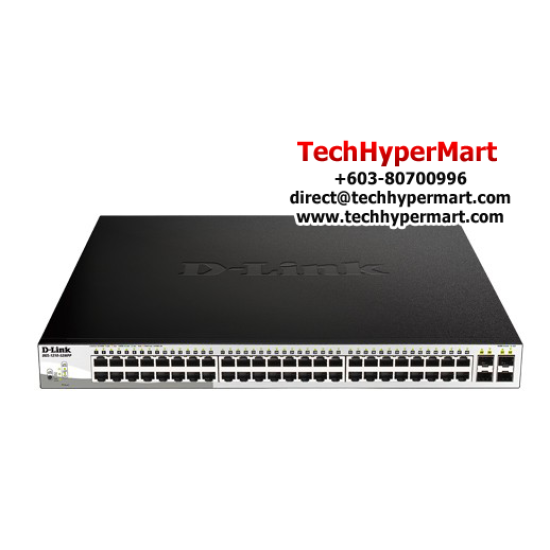 D-Link DGS-1210-52MPP Managed Switches (48 Port Web Smart Gigabit POE Switch, 4 SFP Port, Secure your Network) D-Link DGS-1210-52MPP Managed Switches (48 Port Web Smart Gigabit POE Switch, 4 SFP Port, Secure your Network)