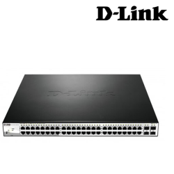 D-Link DGS-1210-52MP Managed Switches (48 Port Web Smart Gigabit POE Switch, 4 SFP Port, Secure your Network)