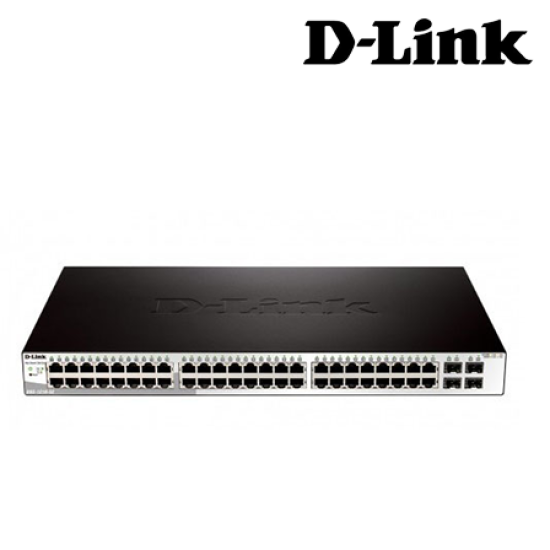 D-Link DGS-1210-52 Managed Switches (48 Port Web Smart Gigabit Switch, 4 SFP Ports, QoS, Bandwidth Control)