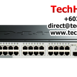 D-Link DGS-1510-28P Managed Switches (24 Port, Flexibility and Scalability, Two 10G SFP+ Stacking/Uplink)