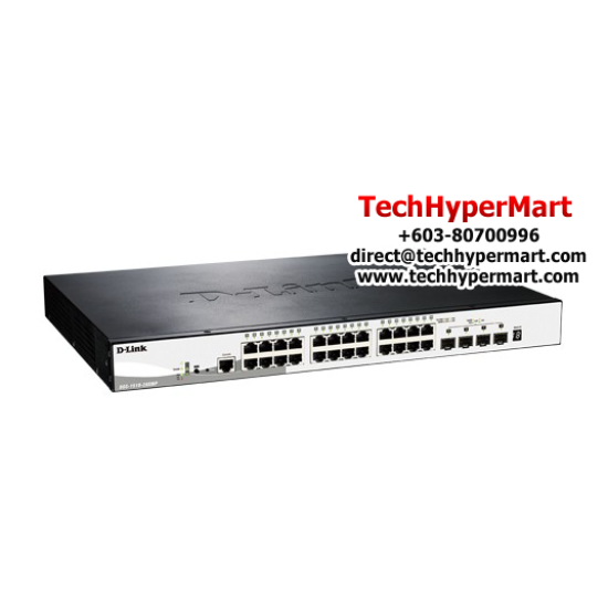 D-Link DGS-1510-28XMP Managed Switches (24 Port, 10 Gigabit Stacking)