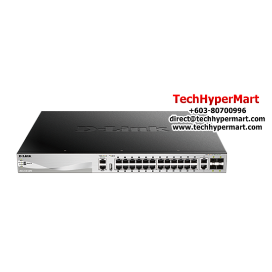 D-Link DGS-3130-30PS managed Switch (24-Port, 168 Gbps)