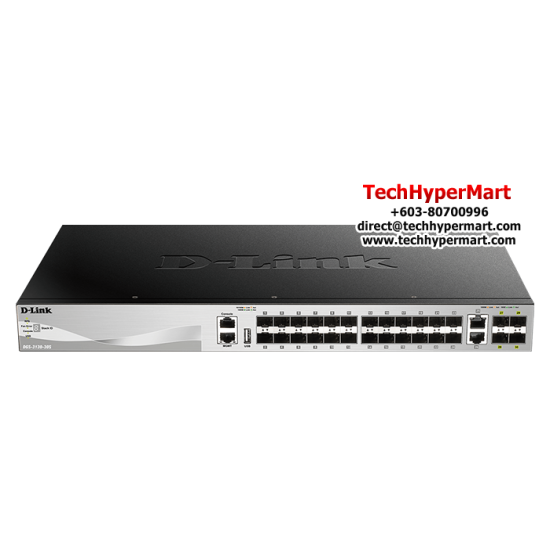 D-Link DGS-3130-30S Switch (24-Port, 168 Gbps)