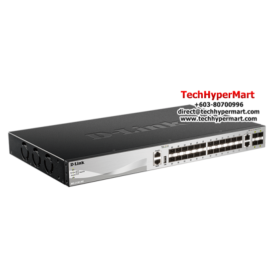 D-Link DGS-3130-30S Switch (24-Port, 168 Gbps)