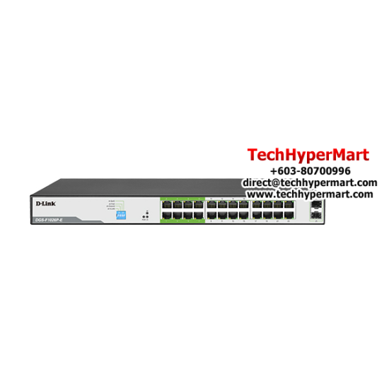 D-Link DGS-F1026P-E Switch (24+2 Port, 52 Gbps) D-Link DGS-F1026P-E Switch (24+2 Port, 52 Gbps)