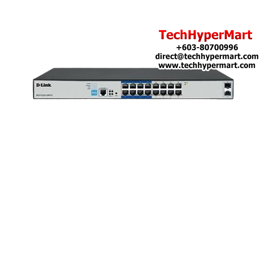 D-Link DGS-F1210-18PS-E Managed Switch (16-Port, 36 Gbps)