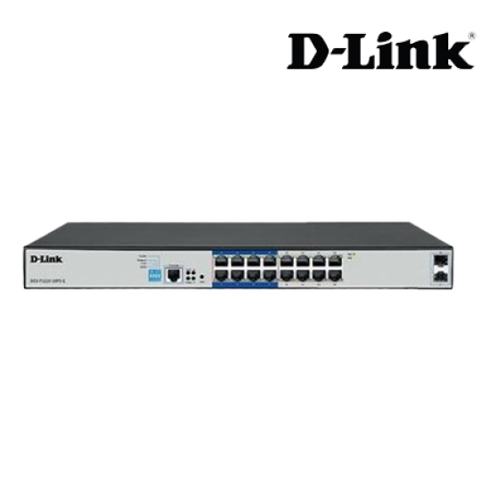 D-Link DGS-F1210-18PS-E Managed Switch (16-Port, 36 Gbps)