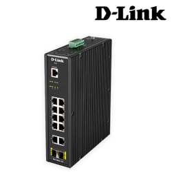 D-Link DIS-200G-12S Managed Switches (10 Port, High Redundancy and Reliability, Easy Troubleshooting)