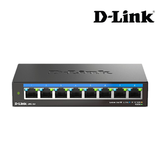 D-Link DMS-108 Managed Switch (8-Port, 8 x 10/100Mbps)