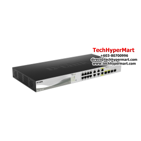 D-Link DXS-1100-16TC Switches (12 Port, Easy to Deploy, Easy Troubleshooting)