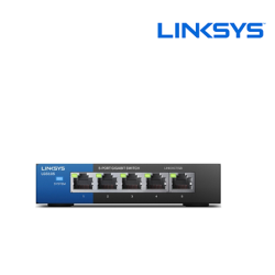 Linksys LGS105 Unmanaged Switch (5-Port, 10/100/1000mbps, 10Gbps)
