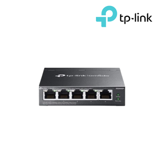 TP-Link ES205GP Managed Switch (5-Port, 5× 10/100/1000 Mbps RJ45 Ports) TP-Link ES205GP Managed Switch (5-Port, 5× 10/100/1000 Mbps RJ45 Ports)