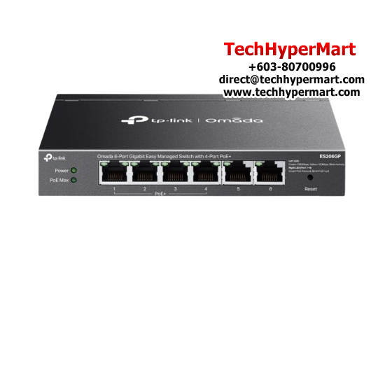 TP-Link ES206GP Managed Switch (6-Port, 6× 10/100/1000 Mbps RJ45 Ports) TP-Link ES206GP Managed Switch (6-Port, 6× 10/100/1000 Mbps RJ45 Ports)