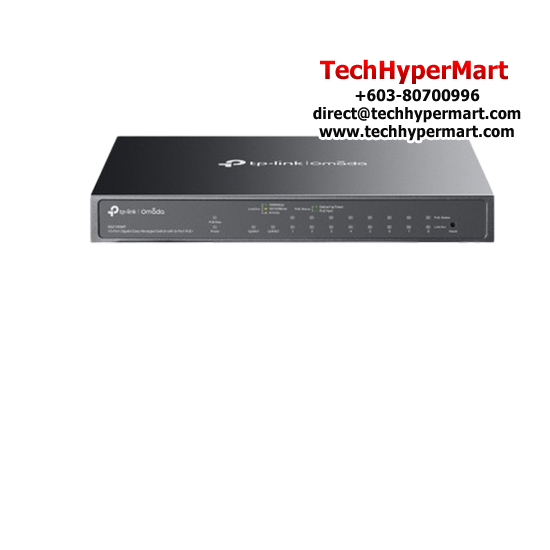 TP-Link ES210GMP Managed Switch (10-Port, 8× 10/100/1000 Mbps PoE+ RJ45 Ports) TP-Link ES210GMP Managed Switch (10-Port, 8× 10/100/1000 Mbps PoE+ RJ45 Ports)