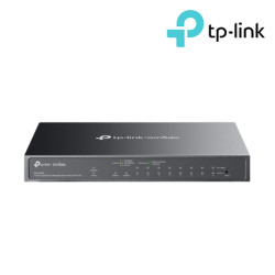 TP-Link ES210GMP Managed Switch (10-Port, 8× 10/100/1000 Mbps PoE+ RJ45 Ports)