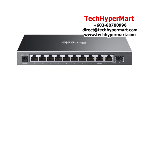 TP-Link ES210GP Managed Switch (10-Port, 8× 10/100/1000 Mbps PoE+ RJ45 Ports)