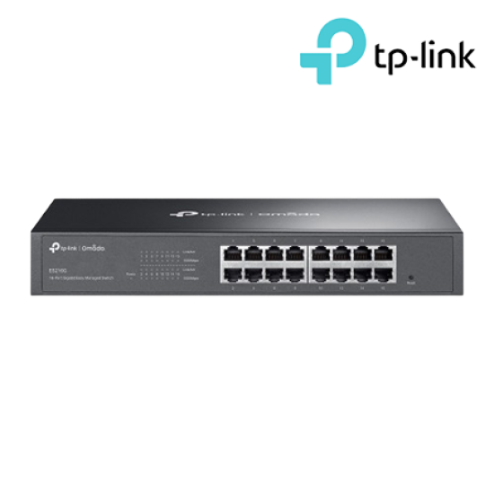 TP-Link ES216G Managed Switch (16-Port, 16× 10/100/1000 Mbps)