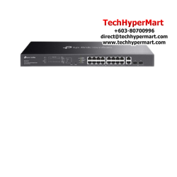 TP-Link ES220GMP Managed Switch (20-Port, 16× 10/100/1000 Mbps PoE+ RJ45 Ports)