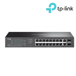 TP-Link ES220GP Managed Switch (20-Port, 18× 10/100/1000 Mbps RJ45 ports)