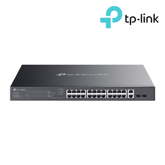 TP-Link ES228GMP Managed Switch (28-Port, 24× 10/100/1000 Mbps)