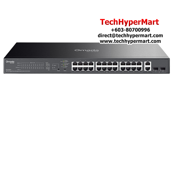 TP-Link ES228GP Managed Switch (24-Port, 26× 10/100/1000 Mbps RJ45 Ports)