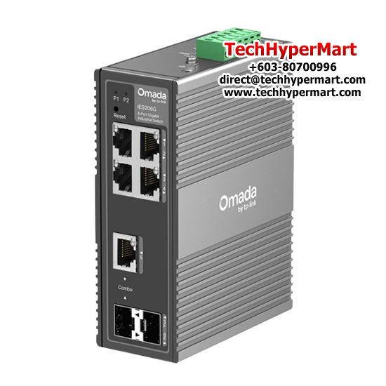 TP-Link IES206G Managed Switch (6-Port, 4× 10/100/1000 Mbps RJ45 Ports)