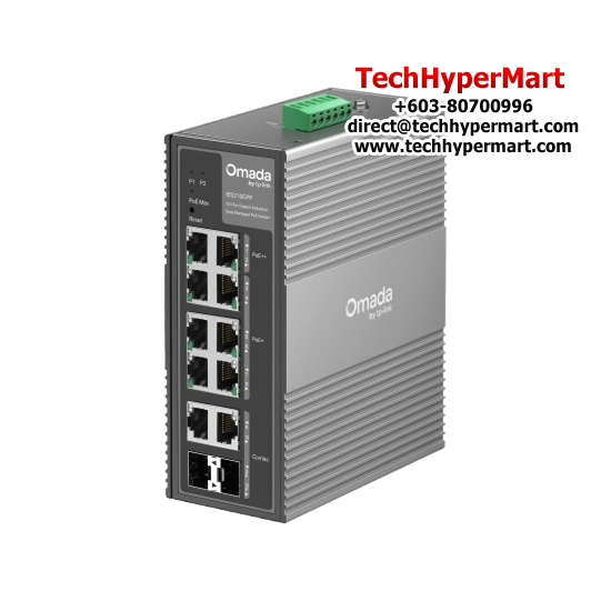TP-Link IES210GPP Managed Switch (10-Port, 2× 10/100/1000 Mbps)