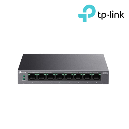 TP-Link LS108GP Unmanaged Switch (8-Port, 8× 10/100/1000Mbps RJ45 Ports) TP-Link LS108GP Unmanaged Switch (8-Port, 8× 10/100/1000Mbps RJ45 Ports)