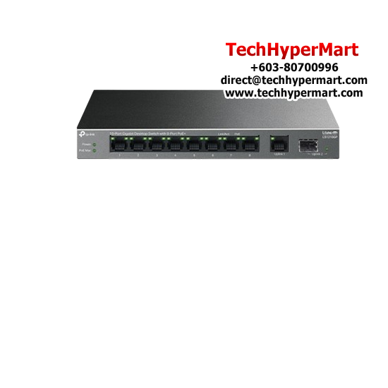 TP-Link LS1210GP Unmanaged Switch (10-Port, 9× 10/100/1000 Mbps RJ45 Ports) TP-Link LS1210GP Unmanaged Switch (10-Port, 9× 10/100/1000 Mbps RJ45 Ports)