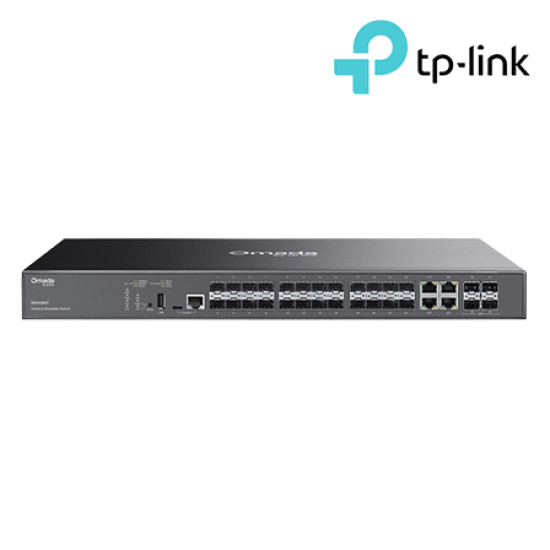 TP-Link SG5428XF Managed Switch (24-Port, 4× Gigabit RJ45/SFP Combo Ports)