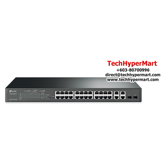 TP-Link T1500-28PCT(TL-SL2428P) Managed POE Switch (24-Port, 24 10/100Mbps RJ45 Ports)