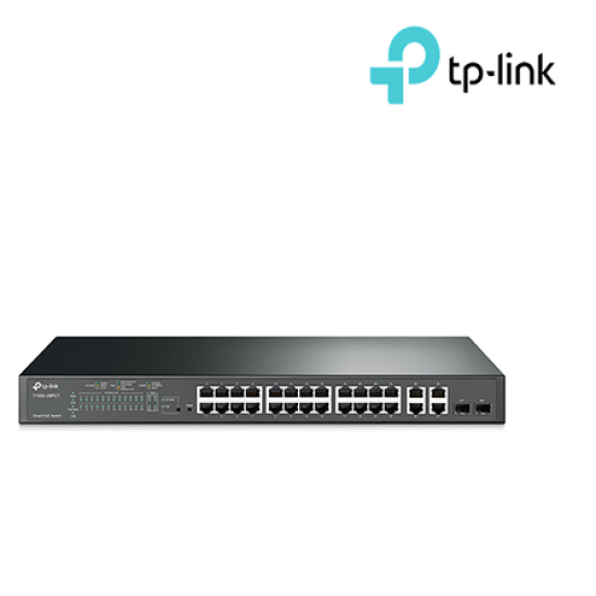 TP-Link T1500-28PCT(TL-SL2428P) Managed POE Switch (24-Port, 24 10/100Mbps RJ45 Ports)