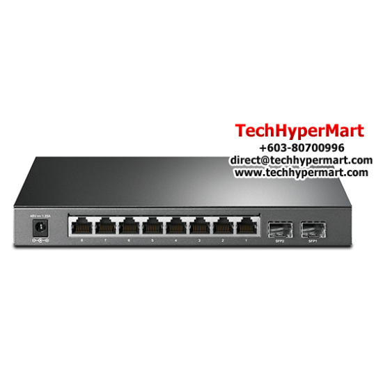 TP-Link T1500G-10PS(TL-SG2210P) Managed POE Switch (8-Port, 8 10/100/1000Mbps)