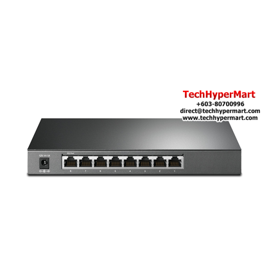 TP-Link T1500G-8T (TL-SG2008) Smart Switch (8-Port, 8 10/100/1000Mbps RJ45 Ports, Port8)