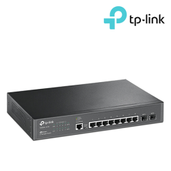 TP-Link T2500G-10TS (TL-SG3210) L2 Managed Switch (8-Port, 8 10/100/1000Mbps RJ45 Ports)