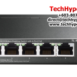 TP-Link TL-SF1005LP Unmanaged Switch (5-Port, 4× 10/100 Mbps PoE+ Ports)