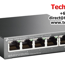 TP-Link TL-SF1005P Unmanaged POE Switch (5-Port, 5 10/100Mbps RJ45 ports)