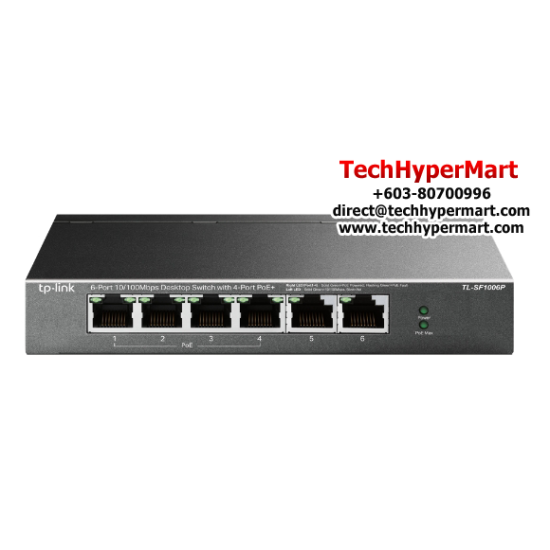 TP-Link TL-SF1006P Unmanaged Switch (6-Port, 10/100 Mbps)