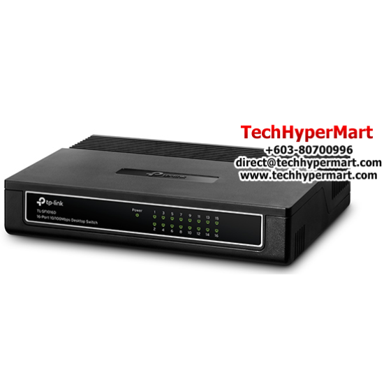 TP-Link TL-SF1016D Unmanaged Switch (16-Port, 10/100Mbps RJ45 Ports, Plastic case) TP-Link TL-SF1016D Unmanaged Switch (16-Port, 10/100Mbps RJ45 Ports, Plastic case)