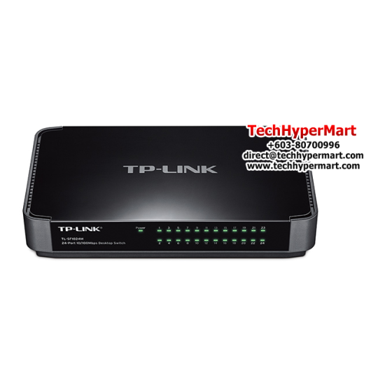 TP-Link TL-SF1024M Unmanaged Switch (24-Port, 24 10/100Mbps RJ45 Ports, Fast Ethernet)