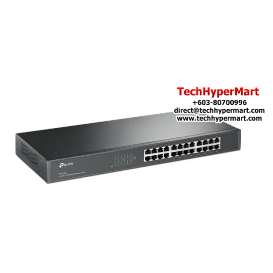 TP-Link TL-SF1024 Unmanaged Switch (24-Port, 24 10/100Mbps RJ45 Ports, Fast Ethernet)