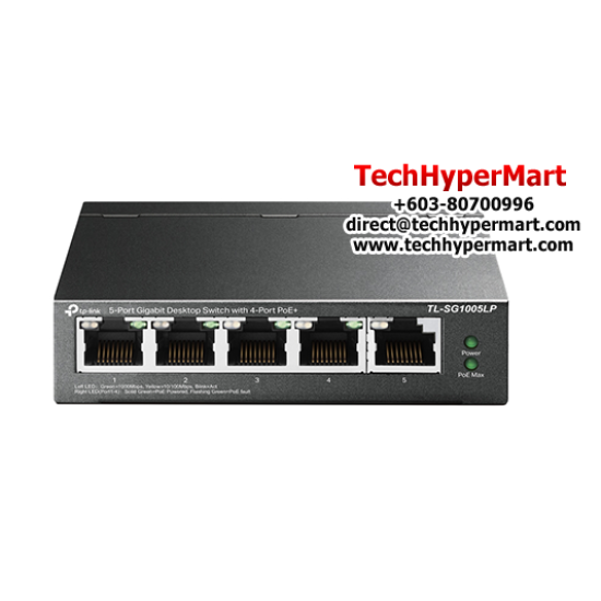 TP-Link TL-SG1005LP Unmanaged Switch (5-Port, 4-Port PoE+)