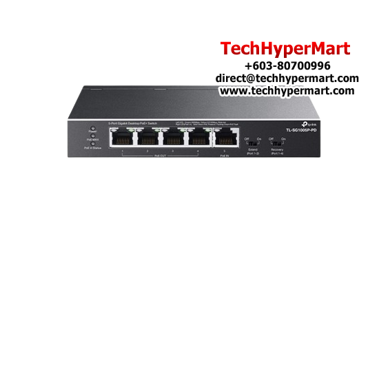 TP-Link TL-SG1005P-PD Unmanaged Switch (5-Port, 5× 10/100/1000Mbps RJ45 Ports) TP-Link TL-SG1005P-PD Unmanaged Switch (5-Port, 5× 10/100/1000Mbps RJ45 Ports)