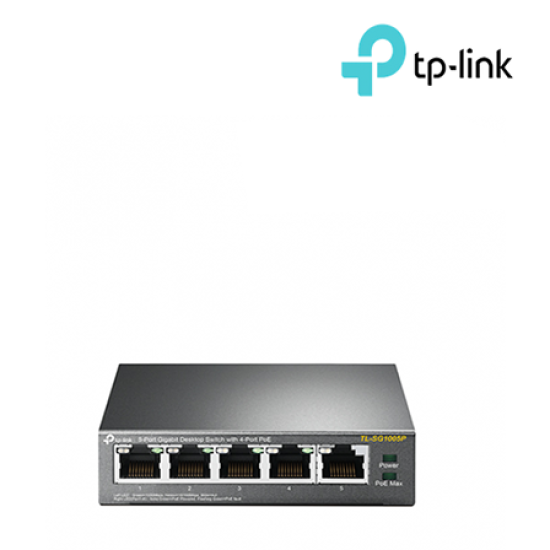 TP-Link TL-SG1005P Unmanaged POE Switch (5-Port, 5 10/100/1000Mbps RJ45 ports)