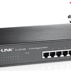 TP-Link TL-SG1008 Unmanaged Switch (8-Port, 8 10/100/1000Mbps, 13-inch Rackmount Steel Case)