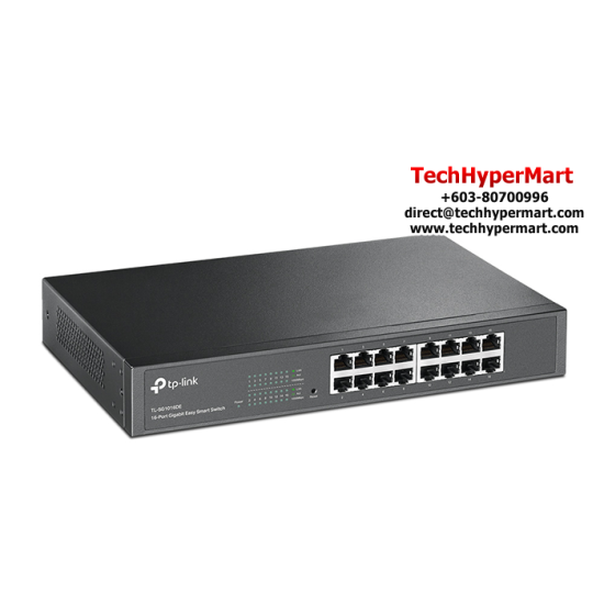 TP-Link TL-SG1016DE Gigabit Easy Smart Switch (16-Port, 16 10/100/1000Mbps RJ45 Ports, 1U 13-inch Steel Case) TP-Link TL-SG1016DE Gigabit Easy Smart Switch (16-Port, 16 10/100/1000Mbps RJ45 Ports, 1U 13-inch Steel Case)