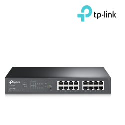 TP-Link TL-SG1016PE Gigabit Easy Smart Switch (8-Port + 8-Port PoE, 16 10/100/1000Mbps RJ45 ports, 150W PoE Power)