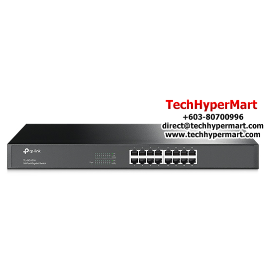 TP-Link TL-SG1016 Gigabit Unmanaged Switch (16-Port, 10/100/1000Mbps RJ45 Ports, 19-inch , Steel Case) TP-Link TL-SG1016 Gigabit Unmanaged Switch (16-Port, 10/100/1000Mbps RJ45 Ports, 19-inch , Steel Case)