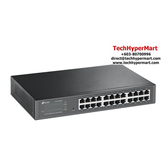 TP-Link TL-SG1024DE Gigabit Easy Smart Switch (24-Port, 10/100/1000Mbps, 1U 13-inch Rack-mountable Steel Case)